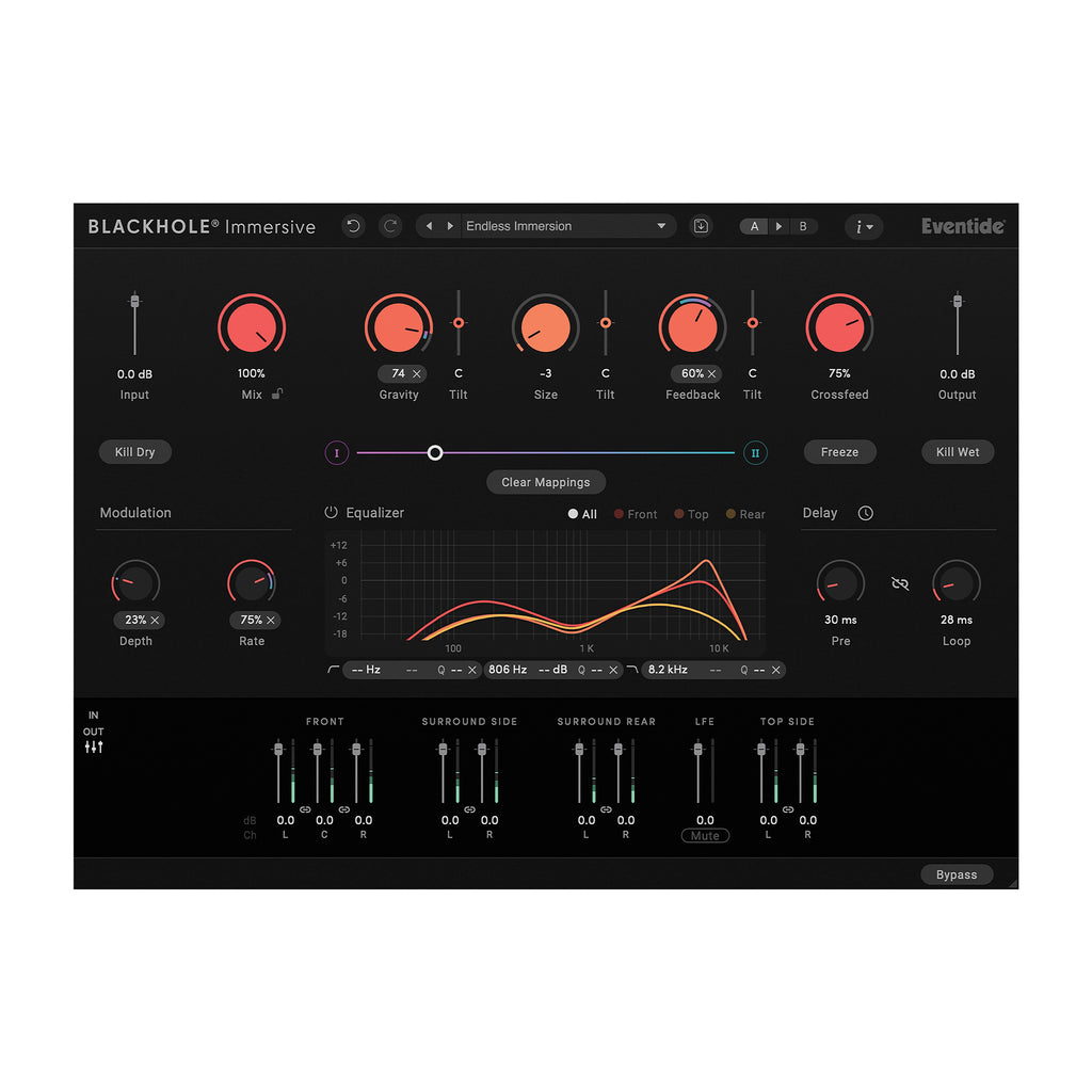 Blackhole® Immersive Plugin for Atmos and Surround Mixing
