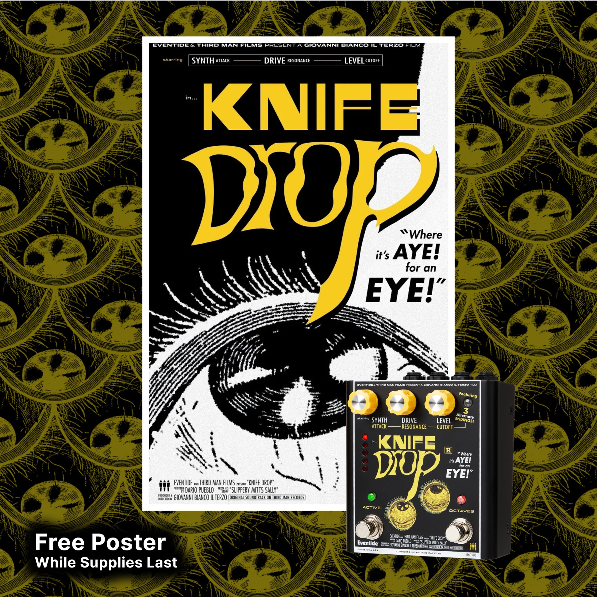 Knife Drop™ Fuzz Synth Pedal