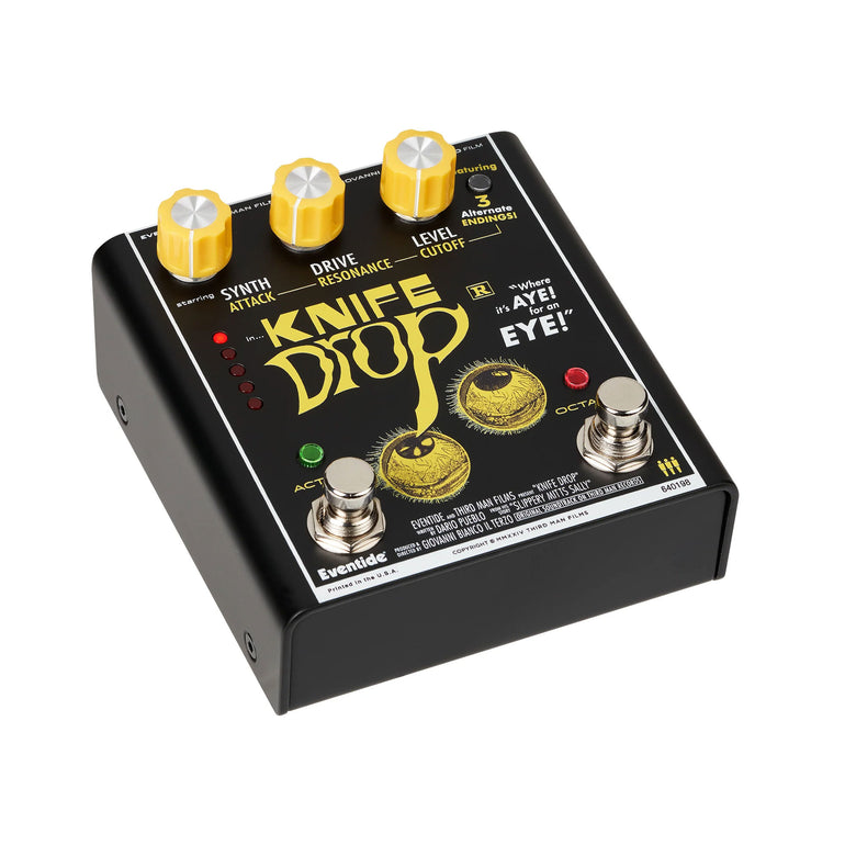 drop guitar pedal Eventide Knife Drop Sub Octave Fuzz Pedal