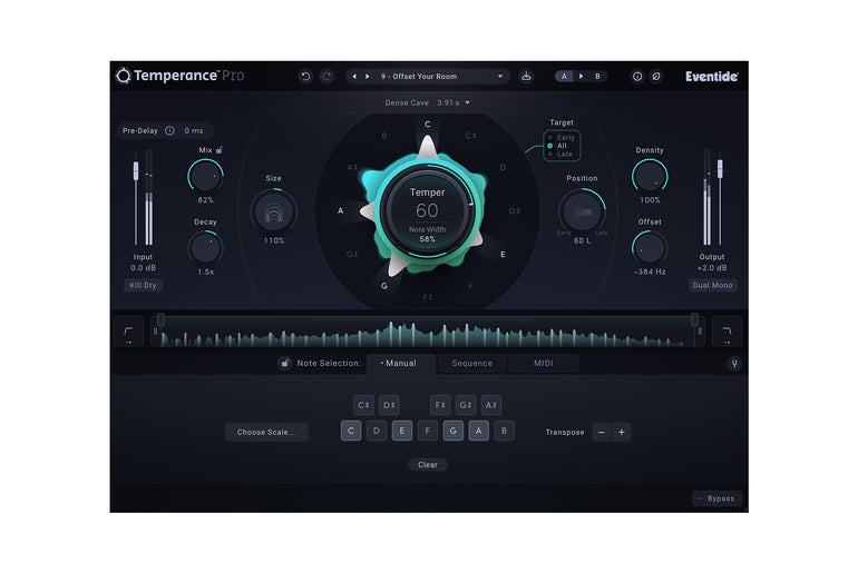 Eventide Temperance Pro plug-in UI Target All
