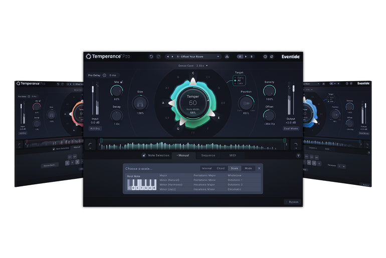 Eventide Temperance Pro plug-in UI Target All Early and Late