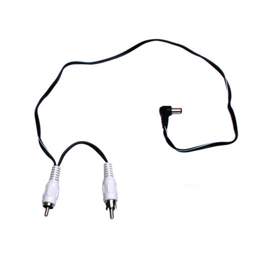 1022 Stack Flex 1 - 50cm with 5.5/2.1mm center negative DC-plug (white/black)